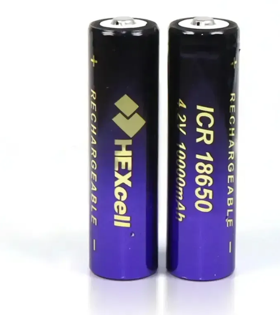 Li-ion акумулятор 18650 HEXcell 10000 mAh 4,2 В (9655) - зображення 2