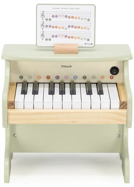 Drewniane pianino Viga do nauki gry Zielone (44274) (6971608442742) - obraz 4