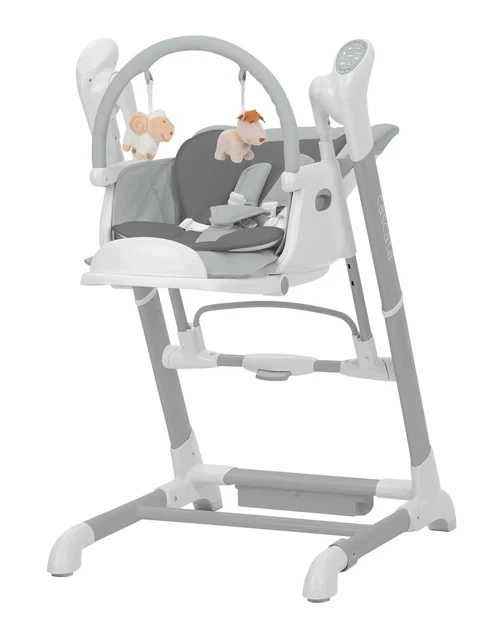 Крісло-гойдалка Carrello Cascata 3 в 1, Ash Grey - Фото 4 Крісло-гойдалка Carrello Cascata 3 в 1, Ash Grey - зображення 4