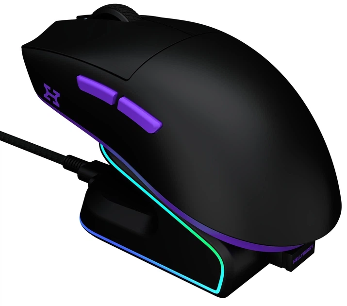 Миша HATOR Hellyberry HM47 Wireless Black-Violet - зображення 8