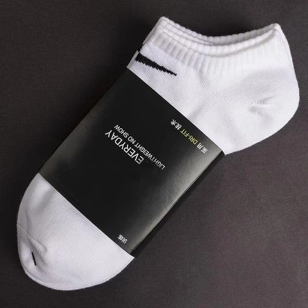 Шкарпетки унісекс Nike U Everyday Cush Ns 132 White, 3 пари, Розмір 40-45 Білий - зображення 3