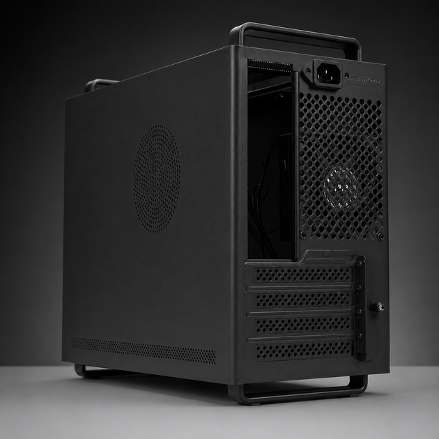 Корпус для компьютера 2E Credo Mesh Mini Tower mini-ITX/micro-ATX без БП Черный (2E-V300B-MH) - изображение 5