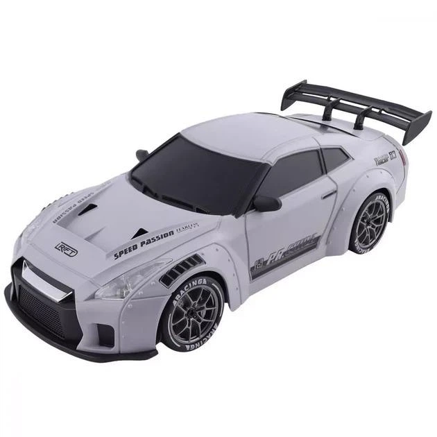 Радиоуправляемая дрифт машина Nissan GT-R 1:24 Power Motors 4WD с конусами и сменными колесами PM3425-1 - Фото 4 Радиоуправляемая дрифт машина Nissan GT-R 1:24 Power Motors 4WD с конусами и сменными колесами PM3425-1 - изображение 4