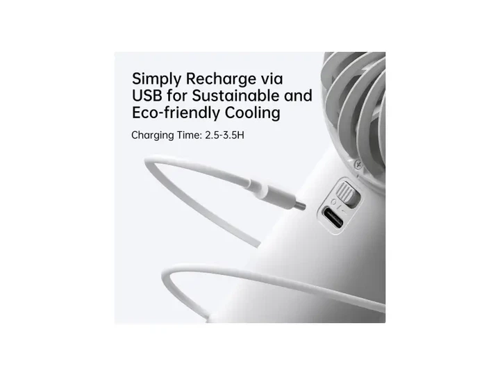 Вентилятор портативний Jisulife Handheld Fan Life 4 (3600mAh) Grey - Фото 7 Вентилятор портативний Jisulife Handheld Fan Life 4 (3600mAh) Grey - изображение 7
