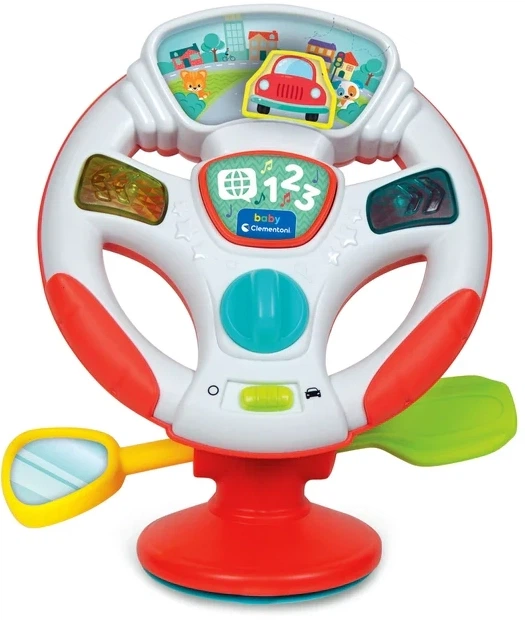Zabawka edukacyjna Clementoni Baby mówiąca elektroniczna kierownica 17533 (8005125175338) - Zdjęcie 2 Zabawka edukacyjna Clementoni Baby mówiąca elektroniczna kierownica 17533 (8005125175338) - obraz 2