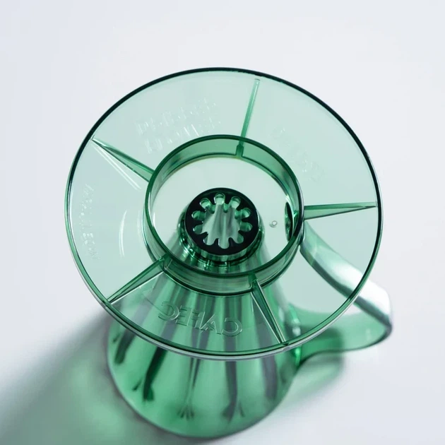 Пуровер Cafec Deep 27 Tritan Flower Dripper Dark Green Store - изображение 6