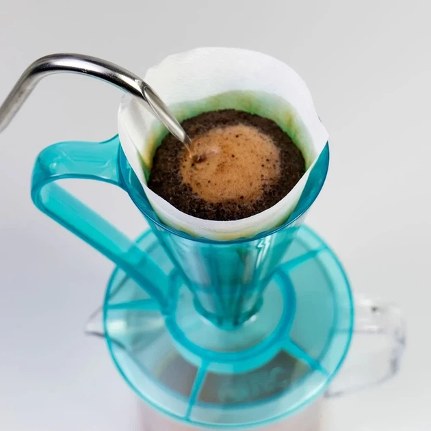 Пуровер Cafec Deep 27 Tritan Flower Dripper Youmeca Blue Store - изображение 4