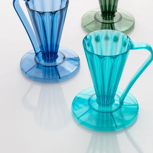 Пуровер Cafec Deep 27 Tritan Flower Dripper Youmeca Blue Store - изображение 5