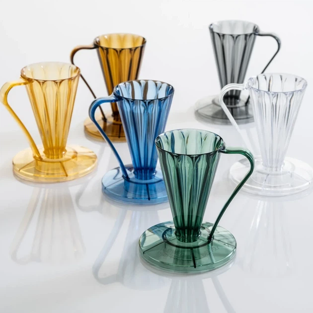 Пуровер Cafec Deep 27 Tritan Flower Dripper Youmeca Blue Store - изображение 6