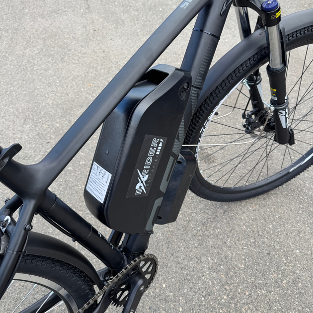 Велосипед з Е-комплектом OSKAR 29" AL SHADOW рама-18" 48B 21 А * год -75км запас ходу 500Вт чорний матовий - зображення 4