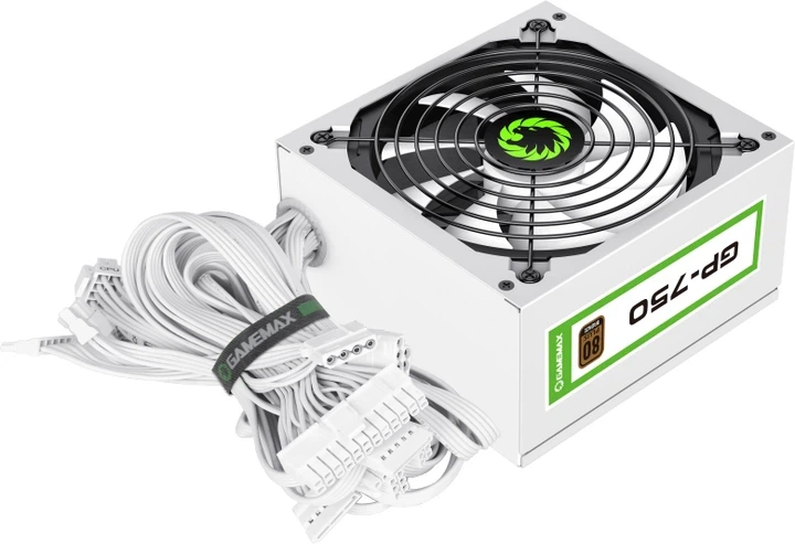 Блок живлення 750 Вт GameMax GP-750 White - Фото 2 Блок живлення 750 Вт GameMax GP-750 White - зображення 2