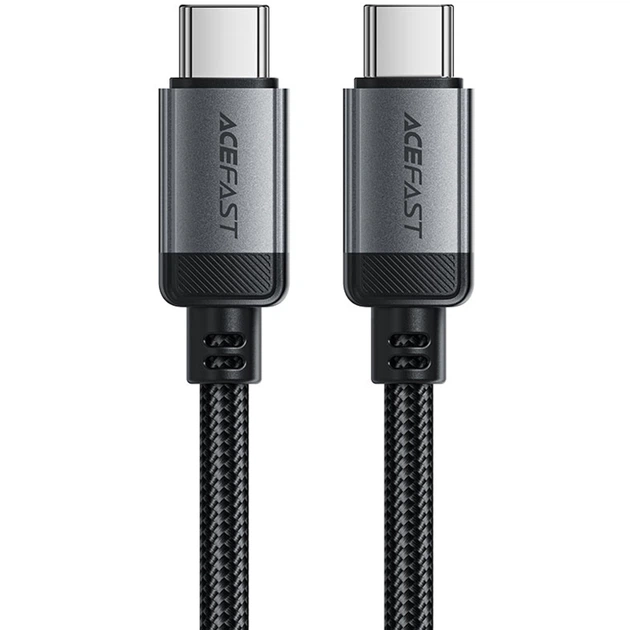 Дата кабель Acefast C20-03 Type-C to Type-C 60W (1.2m) Black - 00000086098_1 - Фото 1 Дата кабель Acefast C20-03 Type-C to Type-C 60W (1.2m) Black - 00000086098_1 - зображення 1