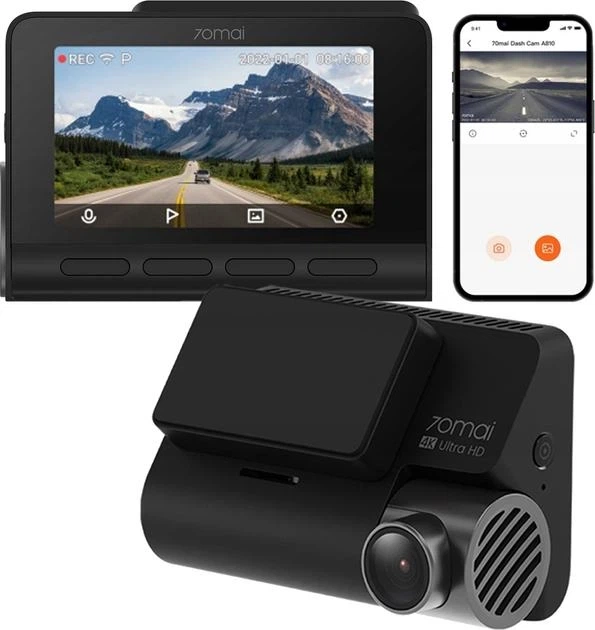 Автомобільний відеореєстратор 70mai Dash Cam 4K A810 - изображение 2