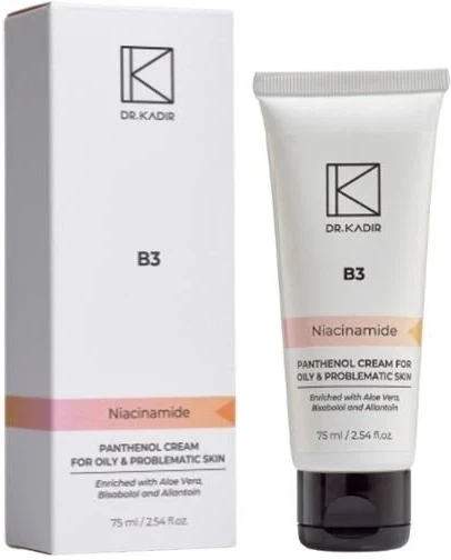 Крем B3 Пантенол для проблемної шкіри обличчя Panthenol Cream For Problematic Skin Dr. Kadir 75 ml - Фото 1 Крем B3 Пантенол для проблемної шкіри обличчя Panthenol Cream For Problematic Skin Dr. Kadir 75 ml - изображение 1