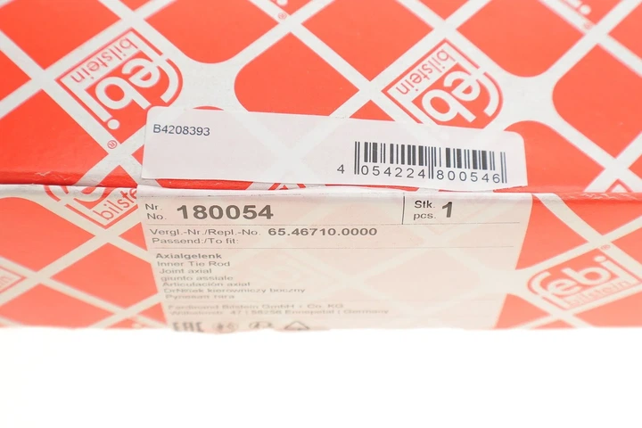 Поперечна рульова тяга (без наконечника) FEBI 180054 2N0423810 - изображение 4