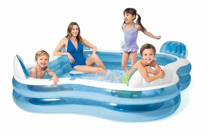 Басейн INTEX "Сімейний" з сидіннями в коробці 56475 р.229*229*66см - изображение 3