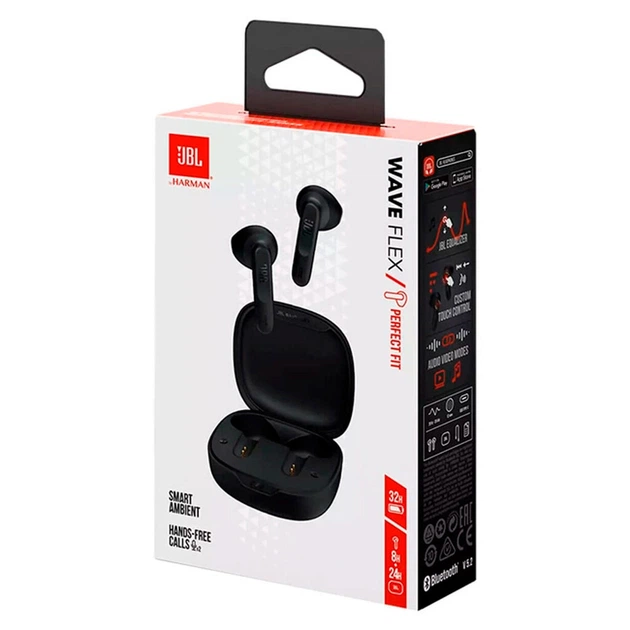 Bluetooth-гарнитура JBL Wave Flex, Стерео, Черный - 345574 - изображение 7