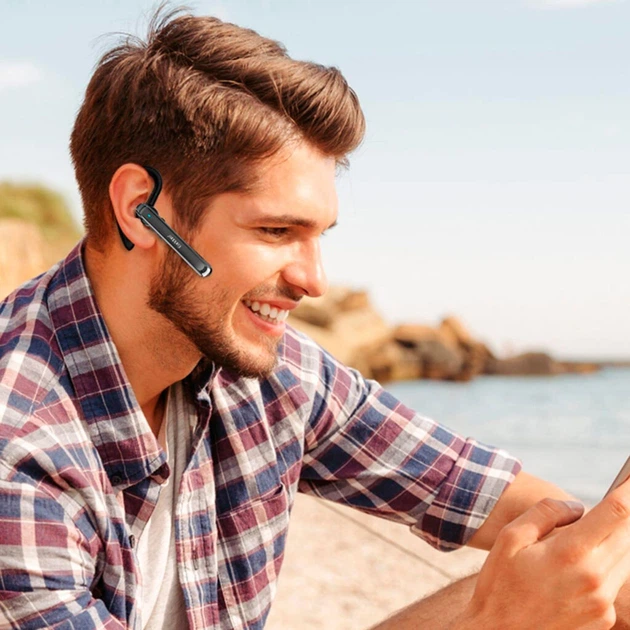Bluetooth-гарнитура Earldom ET-BH65 Business, Моно, Черный - 447497 - изображение 4