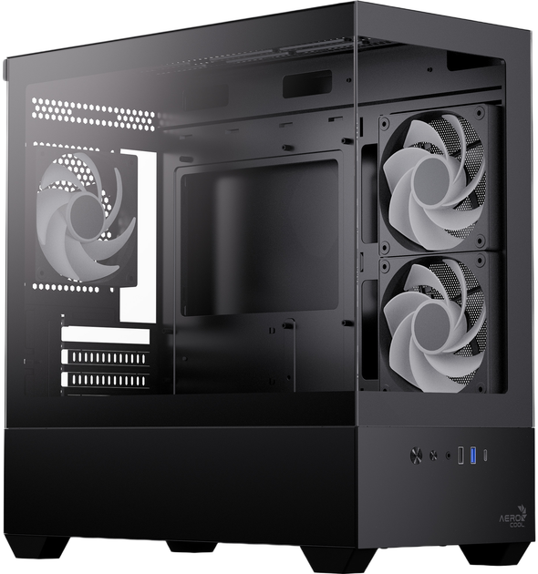 Obudowa AeroCool P300D-G-BK-v1 Black (4711530963791) - obraz 2