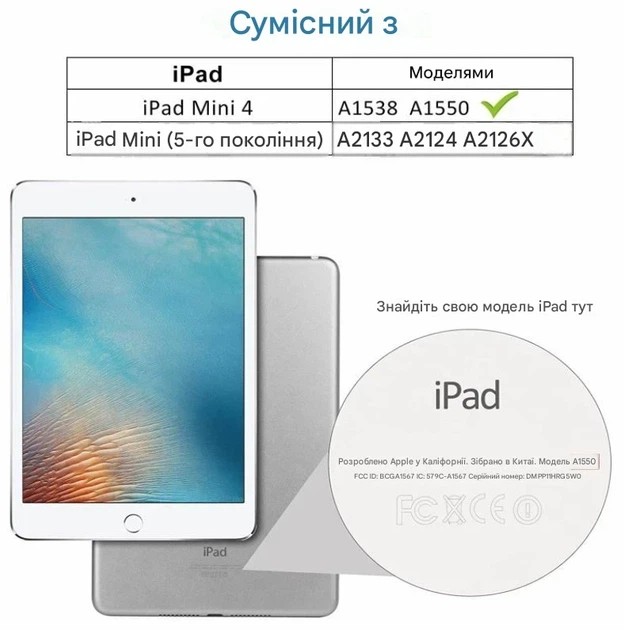 Чохол JETech для Apple iPad Mini 4/5 Smart Cover – захисний кейс з функцією Sleep Wake та підставкою - Фото 6 Чохол JETech для Apple iPad Mini 4/5 Smart Cover – захисний кейс з функцією Sleep Wake та підставкою - зображення 6
