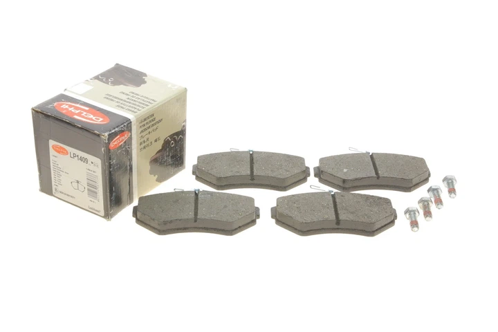 Комплект гальмівних колодок Delphi LP1409 Seat Cordoba, Ibiza; Volkswagen Golf, Polo, Caddy, Vento; Audi A4 1HM698151, 1HM698151A, 357698151E - изображение 2
