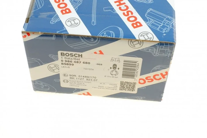 Гальмівна колодка BOSCH 0 986 487 680 Toyota Carina, Avensis, Camry, Celica, Avalon; Lexus ES, RX 4659020060, 4654033010, 4654020020 - изображение 9