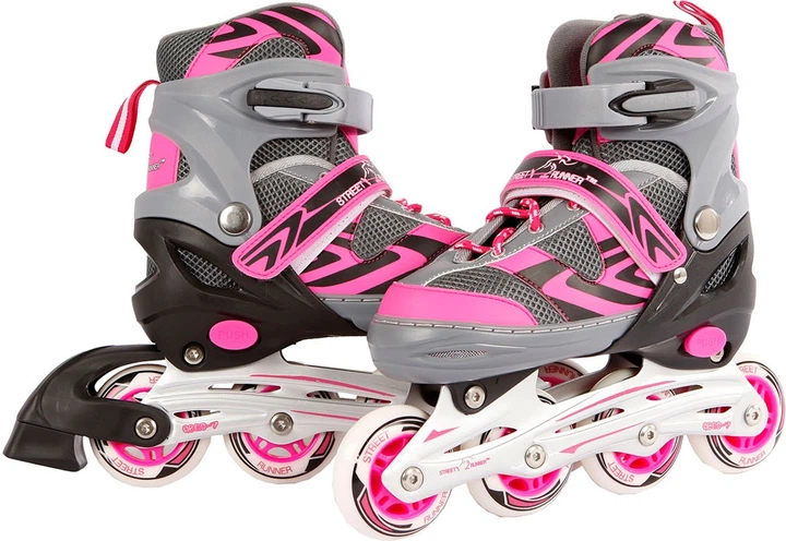 Rolki Inline 29 - 32 Różowo-szary (8713219340905) - Zdjęcie 1 Rolki Inline 29 - 32 Różowo-szary (8713219340905) - obraz 1