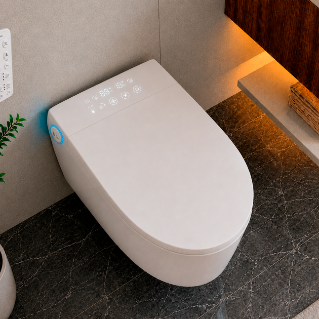 Смарт унитаз биде с сушкой и пультом умные унитазы Smart с LED подсветкой подвесной унитаз с подогревом сиденья Asans 8620 - изображение 2