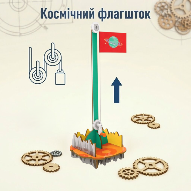STEM Конструктор 6-в-1 "Механіка" (8+), Науковий Набір Експериментів "Своїми Руками", Розвиваюча Іграшка - Фото 7 STEM Конструктор 6-в-1 "Механіка" (8+), Науковий Набір Експериментів "Своїми Руками", Розвиваюча Іграшка - зображення 7