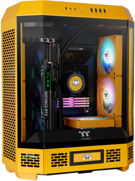 Obudowa Thermaltake The Tower 600 Yellow (4711475649828) - obraz 8