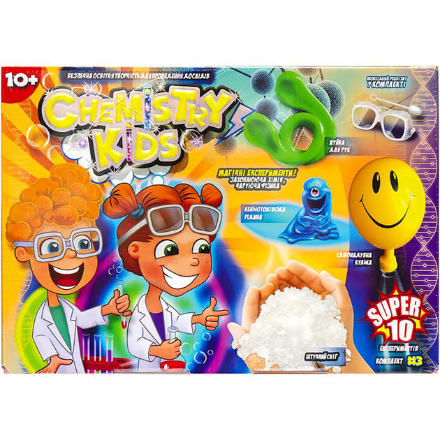Набір для дослідів Chemistry Kids, російською/українською, Danko Toys - зображення 4