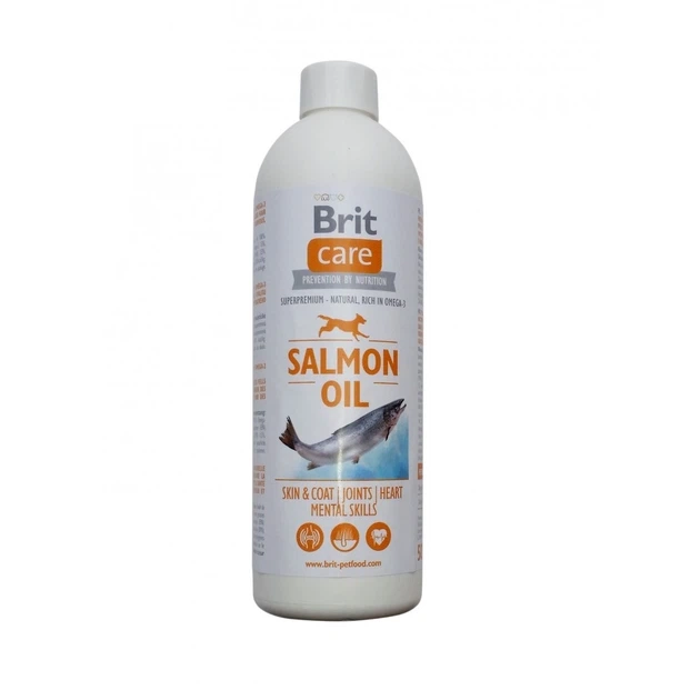 Харчова добавка Brit Care Salmon Oil олія для собак 500 мл - Фото 1 Харчова добавка Brit Care Salmon Oil олія для собак 500 мл - изображение 1