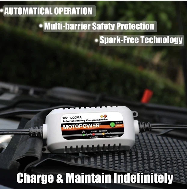 Зарядное устройство MOTOPOWER MP00205B 12V 1000mA - изображение 3