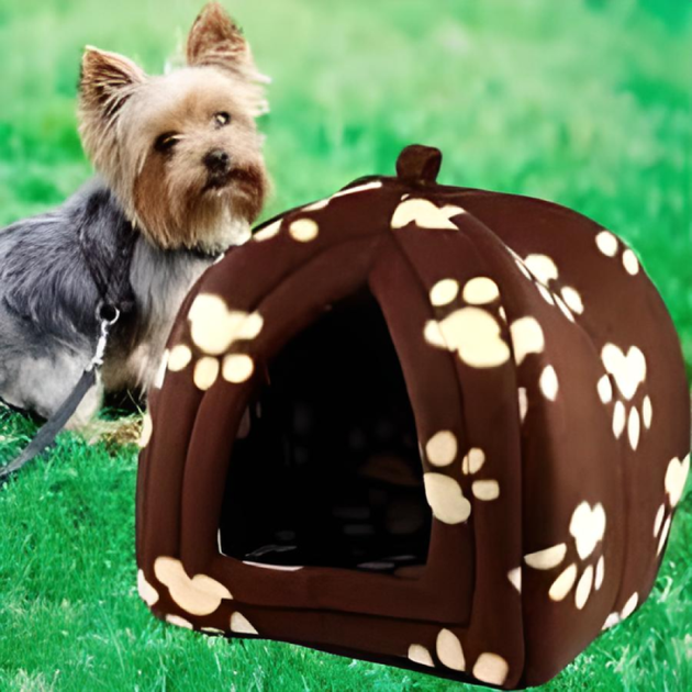 М’який будиночок-лежанка Pet Hut 40×35×35 см для котів і собак, Затишна хатинка для домашніх тварин, Тепле спальне місце для кошенят і цуценят для квартири та дому - Фото 3 М’який будиночок-лежанка Pet Hut 40×35×35 см для котів і собак, Затишна хатинка для домашніх тварин, Тепле спальне місце для кошенят і цуценят для квартири та дому - зображення 3