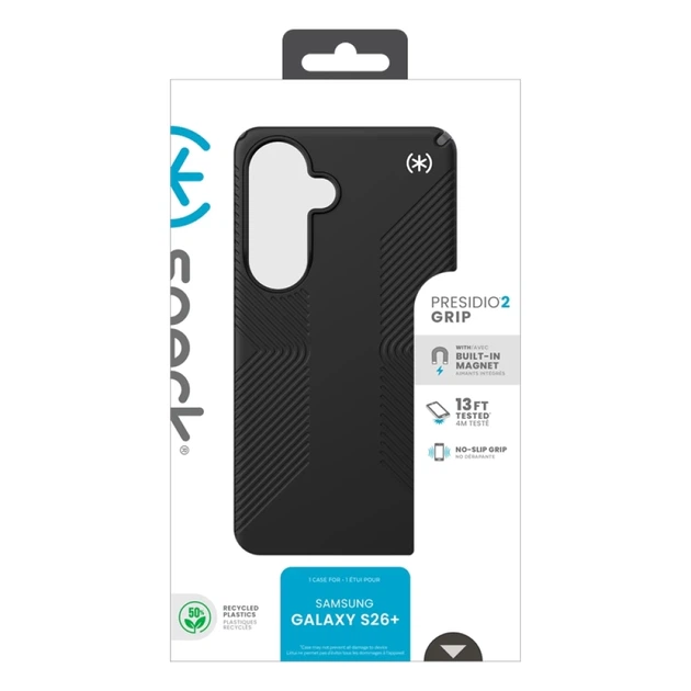 Чехол Speck Presidio2 Grip Magnet для Samsung Galaxy S26 Plus Black/Slate Grey/White with MagSafe (151060-3205) - изображение 11