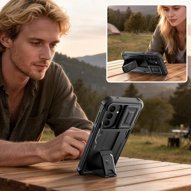 Защитное стекло для камеры Tech-Protect Kevlar Cam Plus для Samsung Galaxy A57 5G Black (2 pack) (5906302390915) - изображение 3