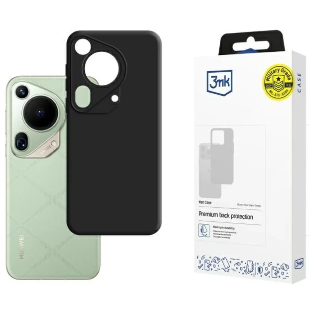 Чехол 3mk Matt Case для Huawei Pura 70 Ultra Black (5903108571067) - Фото 1 Чехол 3mk Matt Case для Huawei Pura 70 Ultra Black (5903108571067) - изображение 1