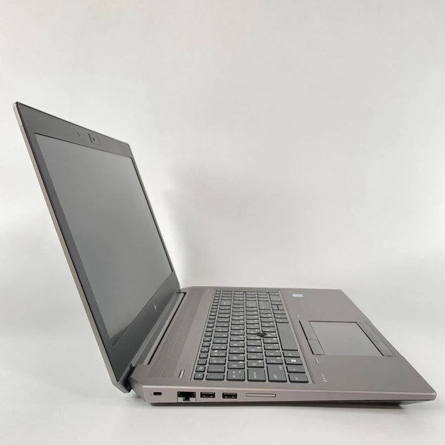 Мобільна робоча станція Б-клас HP zBook 15 G6 / 15.6" (1920x1080) IPS / Intel Core i7-9850H (6 (12) ядер по 2.6 - 4.6 GHz) / 32 GB DDR4 / 128 GB SSD + 500 GB HDD / nVidia Quadro T1000, 4 GB GDDR5, 128-bit / Fingerprint / WebCam / HDMI б/в + Подарунок - зображення 5