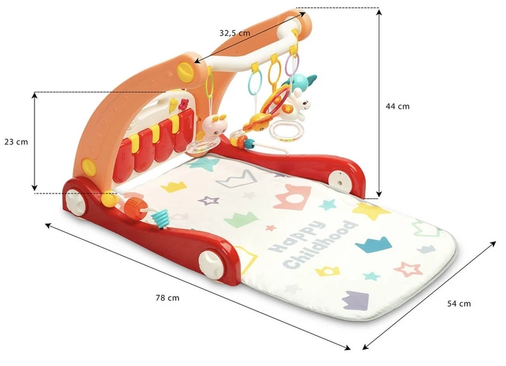 Chodzik-pchacz 2w1 Toyz z mata muzyczna (17261) (5908310393827) - obraz 9