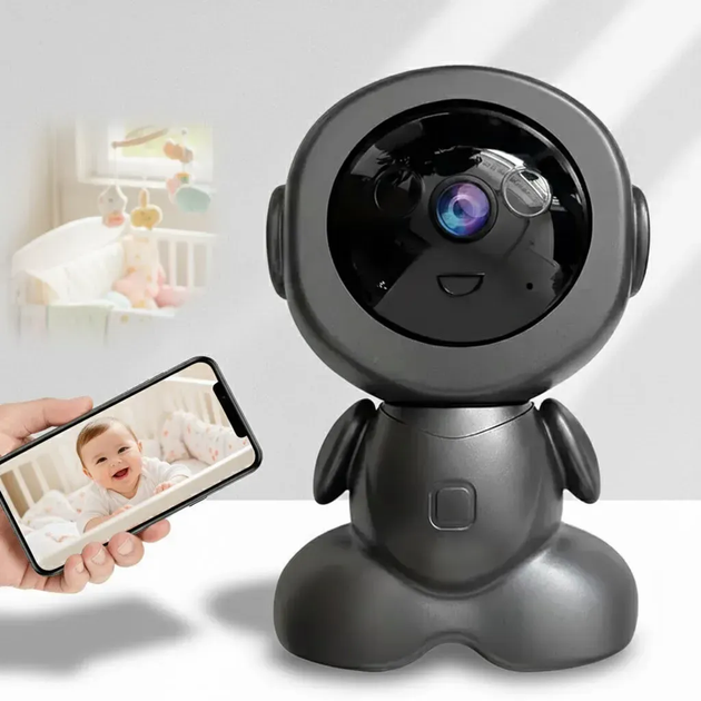 Камера відеоспостереження від USB Q1 360°, Чорна / Цифрова відеоняня з мікрофоном / Поворотна відеокамера (L) - Фото 1 Камера відеоспостереження від USB Q1 360°, Чорна / Цифрова відеоняня з мікрофоном / Поворотна відеокамера (L) - изображение 1