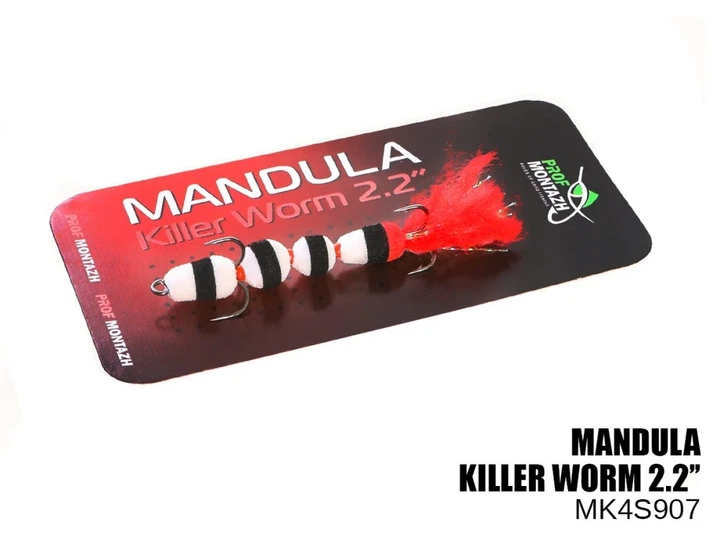 Мандула Prof Montazh Killer Worm 4S907 снасть на хищника 55 мм - Фото 1 Мандула Prof Montazh Killer Worm 4S907 снасть на хищника 55 мм - изображение 1