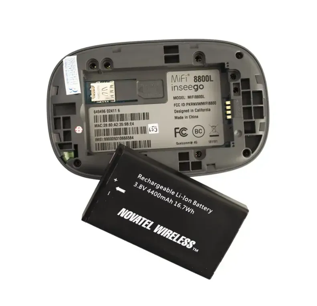 4G WiFi роутер Novatel MiFi 8800L з акумулятором 4400 мА·год - зображення 3