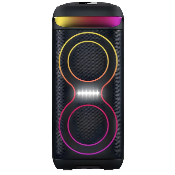 Портативная Bluetooth колонка ZXX-5505 40 Вт 2×6.5" LED подсветка 2 беспроводных микрофона караоке аккумулятор 3000 mAh - Фото 3 Портативная Bluetooth колонка ZXX-5505 40 Вт 2×6.5" LED подсветка 2 беспроводных микрофона караоке аккумулятор 3000 mAh - изображение 3