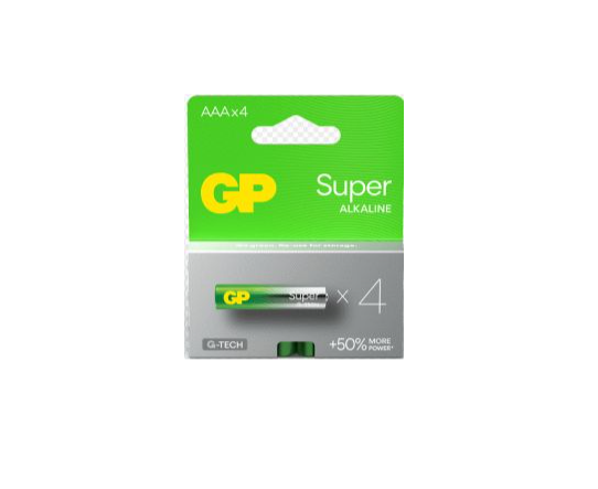 Батарейки GP AAA (LR03) Super Alkaline 24A21-SB4 - Фото 1 Батарейки GP AAA (LR03) Super Alkaline 24A21-SB4 - зображення 1