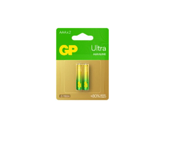 Батарейки GP AAA (LR3) Ultra Alkaline 24AUETA21-2BC2, блістер - Фото 1 Батарейки GP AAA (LR3) Ultra Alkaline 24AUETA21-2BC2, блістер - зображення 1