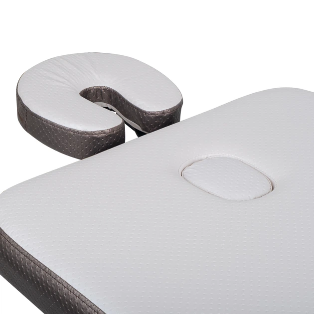 Масажний стіл inSPORTline Kiyora 2-Section Aluminum, біло-сірий - изображение 11