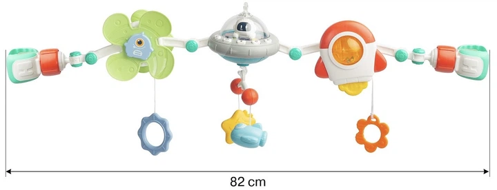 Розвивальна іграшка - дуга для візочка Toyz Космос (7924) (5908310397924) - Фото 11 Розвивальна іграшка - дуга для візочка Toyz Космос (7924) (5908310397924) - зображення 11