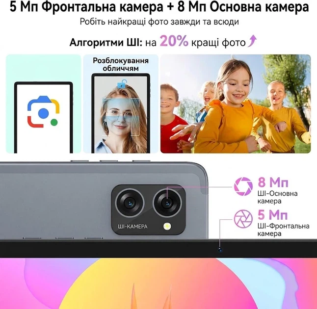Планшет 10" TABWEE T20 (8+16)/256Gb 8 ядер Android 15 5000 mAh Серый - Уценка - Фото 3 Планшет 10" TABWEE T20 (8+16)/256Gb 8 ядер Android 15 5000 mAh Серый - Уценка - изображение 3