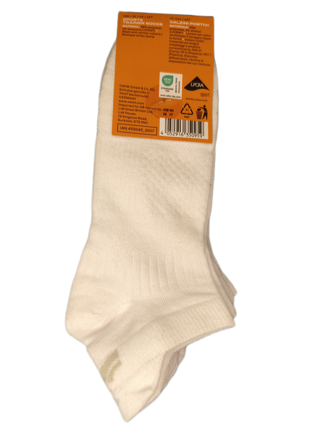 Спортивные короткие носки Sports Trainer Socks Crivit 39-42р белые 3 пары - изображение 2