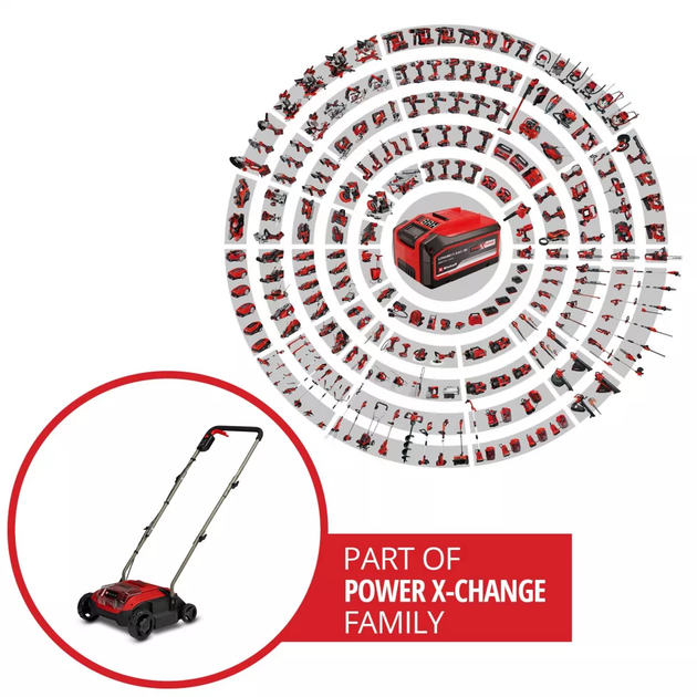 Аератор-скарифікатор Einhell GC-SC 18/28 DS Li - Solo 18В 28см 6.76 кг - изображение 9